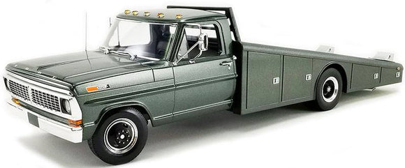 ACME 1/18  1970 FORD F350 DIECAST RAMP TRUCK IN HIGHLAND GREEN NEW IN BOX