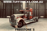TUFFTRUCKS 1/50 SCALE FREESTONES TRANSPORT KENWORTH W900 AERODYNE