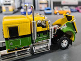 1/64 DCP KENWORTH W900L GREEN/SILVER WITH POLAR TANKER TRAILER 60-1804