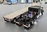 DCP / FIRST GEAR 1/64  KENWORTH W900A IMT TRANSPORT IN BLACK WITH DROP DECK TRAILER   TRAILER *****60-1016