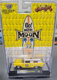 1/64 M2 MACHINE MOONEYES 1957 CHEVY SEDAN DELIVERY WITH SURFBOARD NEW ON CARD