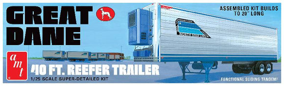 AMT 1/25 SCALE GREAT DANE REFRIGERATED TRAILER PLASTIC MODEL KIT