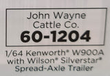 DCP / FIRST GEAR 1/64  KENWORTH W900A JOHN WAYNE CATTLE LIVESTOCK  TRAILER *****60-1204