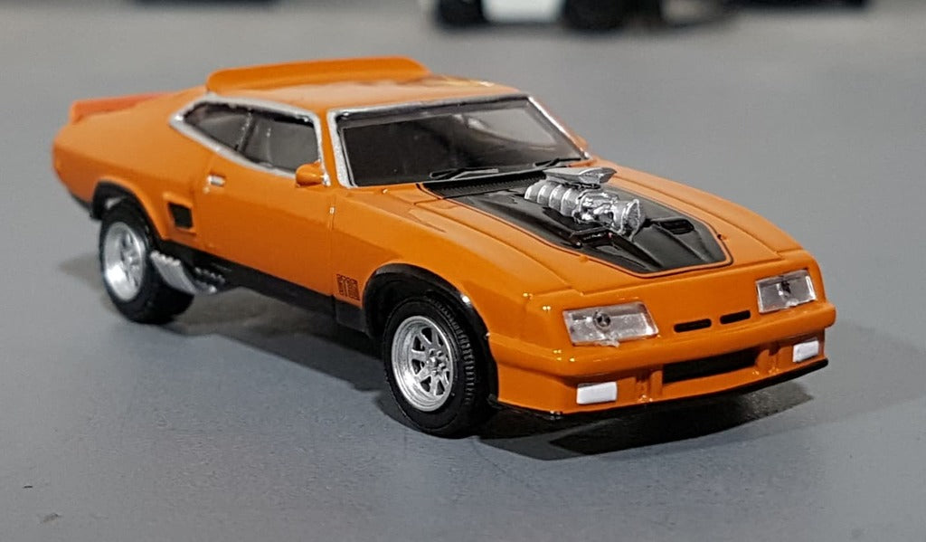 1 64 GREENLIGHT BURNT ORANGE FORD FALCON XB V8 COUPE MUSCLE CAR NEW ON CARD