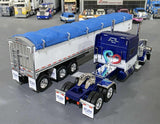 DCP / FIRST GEAR 1/64  PETERBILT 389 SHUPE BROS WITH TRI AXLE GRAIN TRAILER *****60-2023