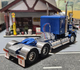 ICONIC REPLICAS 1/50 SCALE  SAR KENWORTH LOWLINE IN BLUE WITH BLUE CHASSIS ALLOYS