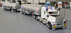 1/64 SCALE  HIGHWAY REPLICAS MOBIL MACK SUPERLINER ROADTRAIN DOUBLE