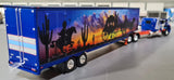 1/64 SCALE DCP / FIRST GEAR  PETERBILT 389 AND MOVING VAN TRAILER WITH MURAL 60-1841