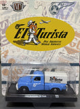 1/64 M2 EL TURISTA 1950 STUDEBAKER 2R TRUCK BLUE/WHITE NEW ON CARD