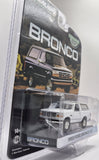 1/64 GREENLIGHT 1993 FORD BRONCO XLT IN WHITE  NEW ON CARD