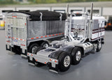 1/64 DCP / FIRST GEAR K100 KENWORTH SILVER AND WHITE WITH GRAIN TRAILER 60-0895