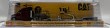 1/87 DIECAST MASTERS CAT SEMI TRACTOR WITH LOWBOY TRAILER AND CAT DIECAST MACHINES RED NEW IN BLISTER PACK