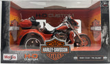 1/12 MAISTO H:D CUSTOM HARLEY-DAVIDSON 2021 CVO TRI GLIDE ORANGE NEW IS DISPLAY BOX