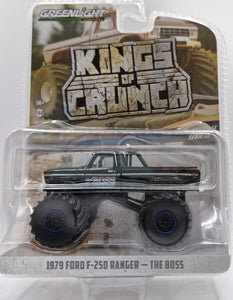GREENLIGHT 1979 FORD F-250 RANGER KING OF CRUNCH THE BOSS BLACK NEW ON CARD