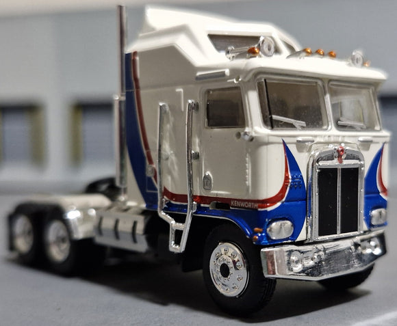 1/87 Scale Brekina Ho K100 Aerodyne Kenworth In White-Red-Blue