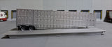1:87 Scale Promotex  Red Kenworth W900L with Livestock Trailer