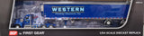 1/64 DCP / FIRST GEAR WESTERN KENWORTH W990 WITH REFRIGERATED TRAILER 60-1724