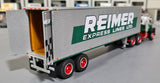 1/64 SCALE FORD LT9000 REIMER EXPRESS LINES WITH VINTAGE TRAILER 60-1286