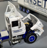 1/64 SCALE FORD LT9000 ANSETT FREIGHT EXPRESS WITH TRI AXLE VINTAGE TRAILER 60-1284