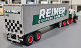 1/64 SCALE FORD LT9000 REIMER EXPRESS LINES WITH VINTAGE TRAILER 60-1286