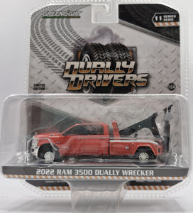 GREENLIGHT 2022 RAM 3500 DUALLY WRECKER RED NEW ON CARD