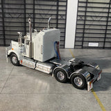 1/50 Scale Kenworth W900 White With Black Chassis Made By Iconic Replicas
