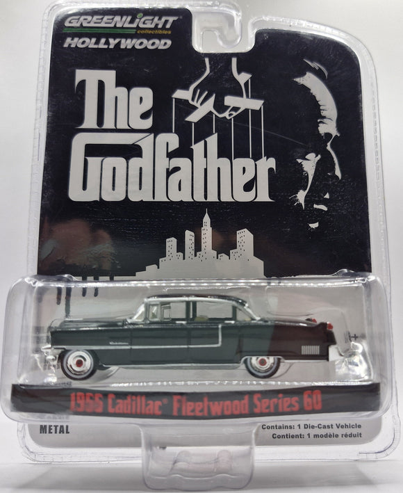 1/64 GREENLIGHT 1955 CADILLAC FLEETWOOD THE GODFATHER NEW ON CARD
