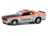 GREENLIGHT 2008 DODGE CHALLENGER 25 YEARS OF BLUELINE RACING ORANGE/WHITE NEW ON CARD