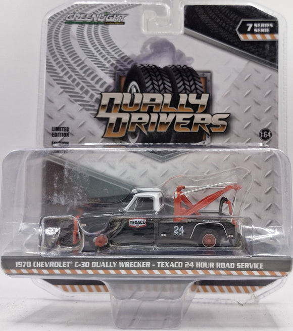 GREENLIGHT 1970 TEXACO CHEVROLET C-30 TOW TRUCK / WRECKER NEW ON CARD