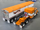 DCP / FIRST GEAR 1/64  KENWORTH W900A TRI STATE WITH GRAIN TRAILER *****60-1579