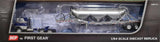 1/64 DCP FREIGHTLINER COE IN BLUE/SILVER WITH 3 DROP PNEUMATIC TANKER TRAILER 60-1411