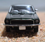 1/87 SCALE BREKINA HO 1968 FORD MUSTANG FASTBACK IN METALLIC GREEN FROM THE MOVIE BULLET