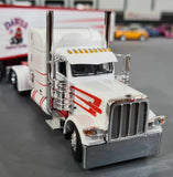 1/64 DCP  PETERBILT 389 DAWES CONTRACT CARRAIGE WITH REFRIGERATED TRAILER 60-1458