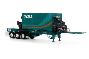 1/50 DRAKE TOLL CONTAINER BOX LOADER WITH 20FT CONTAINER NEW IN BOX ZT09263