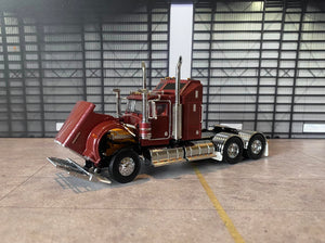 1/50 SCALE KENWORTH W900 BURGUNDY MADE BY ICONIC REPLICAS