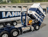 DCP/FIRST GEAR 1/64 IANELLIS KENWORTH K100 AERODYNE WITH TRI AXLE REFRIGERATED TRAILER *****60-1642