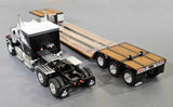 1/64 SCALE MACK SUPERLINER BLACK AND GRAY WITH TRI AXLE TRAILER 60-1669