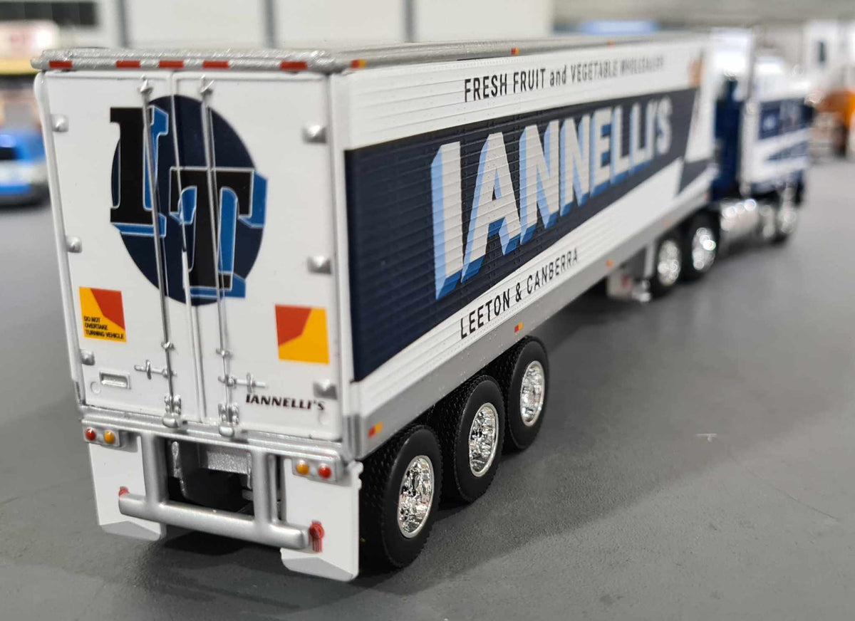 DCP/FIRST GEAR 1/64 IANELLIS KENWORTH K100 AERODYNE WITH TRI AXLE REFR ...