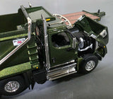 1/64 DCP / FIRST GEAR WESTERN STAR GREEN TANDOM TIPPER AND BEAVERTAIL TRAILER