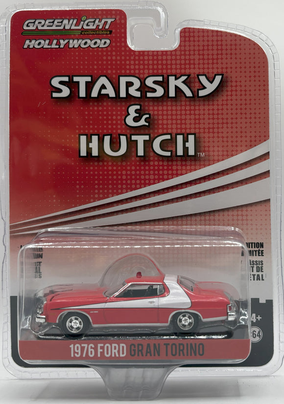 GREENLIGHT 1976 FORD GRAN TORINO STARSKY & HUTCH RED NEW ON CARD