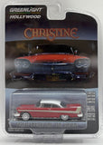 GREENLIGHT 1958 PLYMOUTH FURY CHRISTINE "EVIL VERSION" RED NEW ON CARD