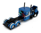 1/64 DCP PETERBILT 379 BLUE/BLACK WITH SPREAD AXLE REFRIGERATED TRAILER 60-1730