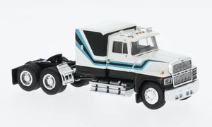 1/87 SCALE BREKINA HO FORD LTL 9000 IN WHITE/BLACK/BLUE BOGIE DRIVE