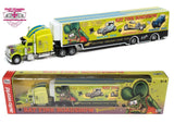 1/64 AUTOWORLD RAT FINK ROADSHOW PETERBILT WITH RACE TRAILER