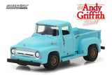 GREENLIGHT 1956 FORD F-100 THE ANDY GRIFFITH SHOW BLUE NEW ON CARD