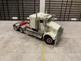 ICONIC REPLICAS 1/50 SCALE  SAR KENWORTH IN ICE WHITE WITH RED CHASSIS WITH COA