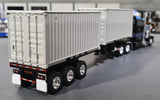 1/64 DCP / FIRST GEAR EXCLUSIVE PETERBILT 389 WITH CONTAINER TRAILER 60-1927