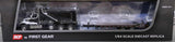 1/64 DCP / FIRST GEAR WESTERN STAR BLACK/WHITE TANDOM TIPPER AND BEAVERTAIL TRAILER