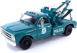 GREENLIGHT 1967 CHEVROLET C-30 DUALLY WRECKER NEW YORK CITY POLICE DEPARTMENT (NYPD) BLUE NEW ON CARD