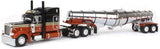 1/64 DCP PETERBILT 389 BURNT ORANGE WITH POLAR TANKER TRAILER 60-1676